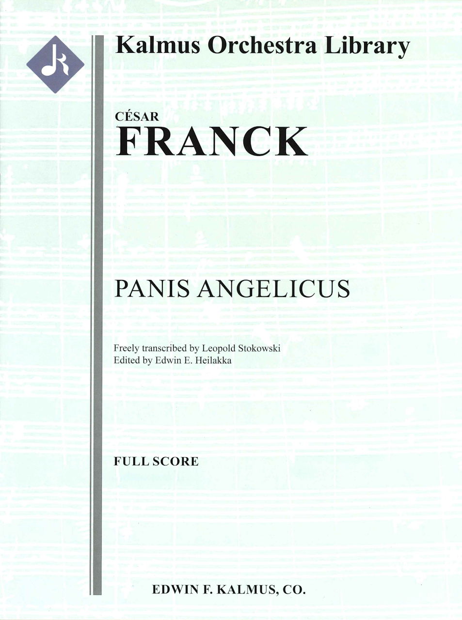 Franck, Panis Angelicus Full Score (E.F.Kalmus)