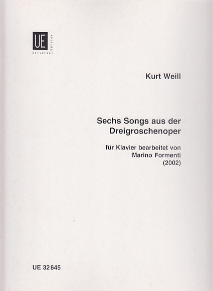 Weill, Dreigroschenoper, 6 Songs (Universal)