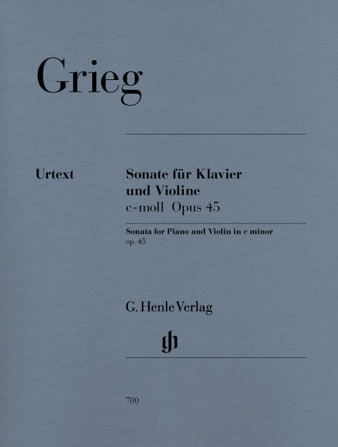 Grieg, Sonata No. 3, op. 45 (Voss) (Henle)