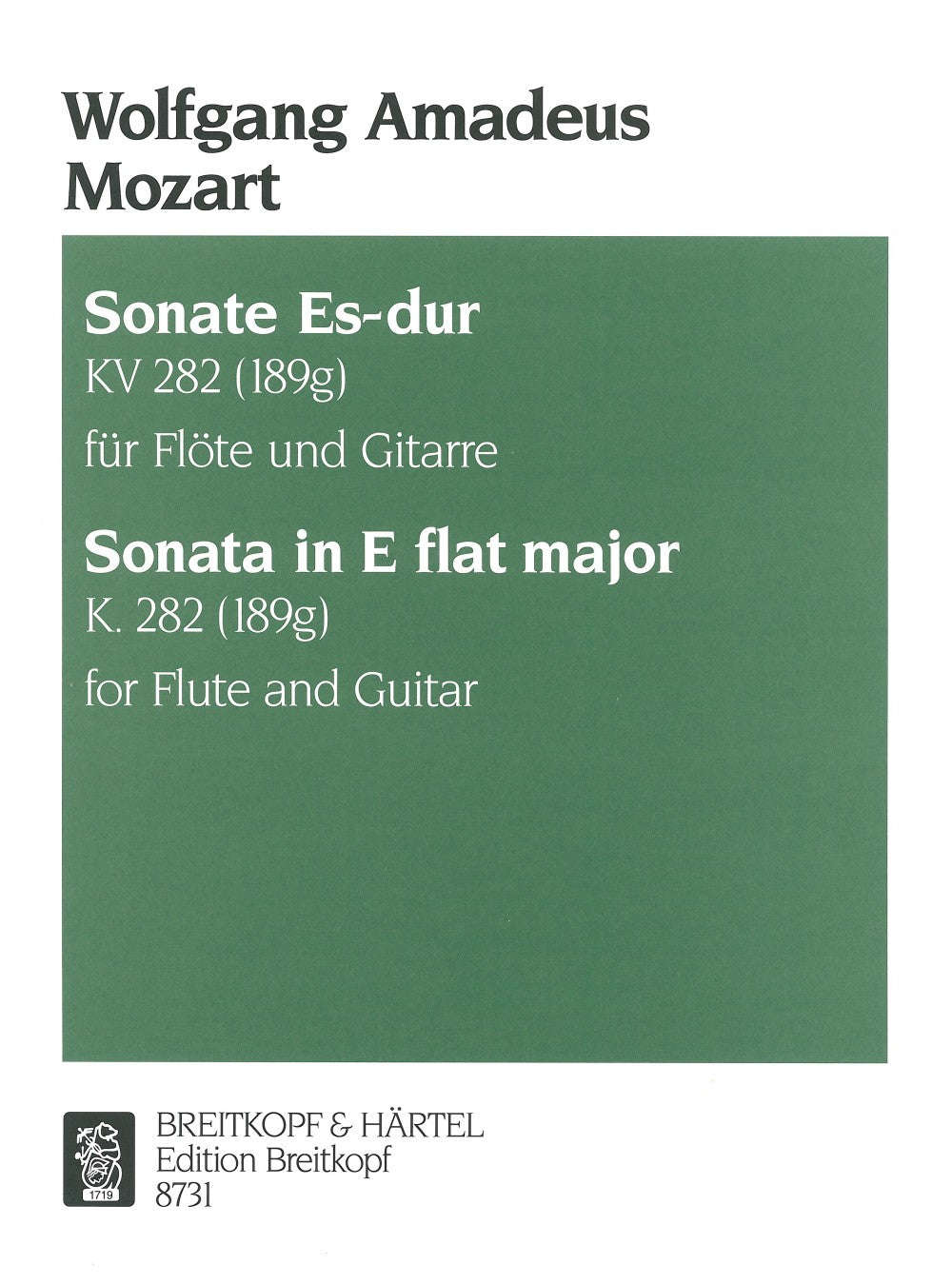 Mozart, Sonate KV 282 Es-dur (Fl,Guit) (Breitkopf)