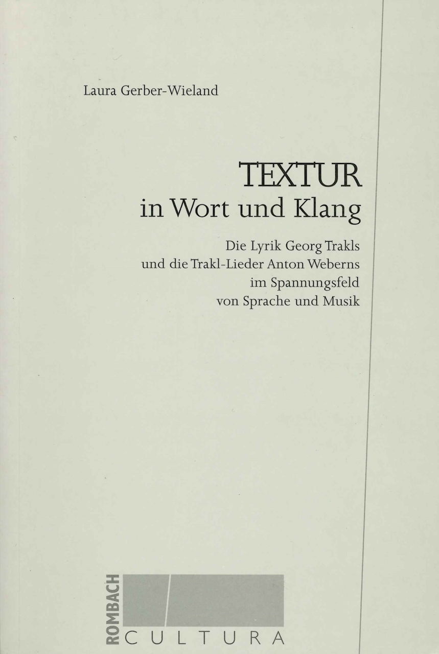 Gerber-Wieland, Textur in Wort & Klang (Rombach)