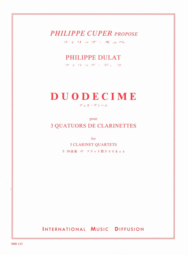 Dulat, Duodecime (3EbCl,6BbCl,3BsCl) (IMD (International Music Diffusion))