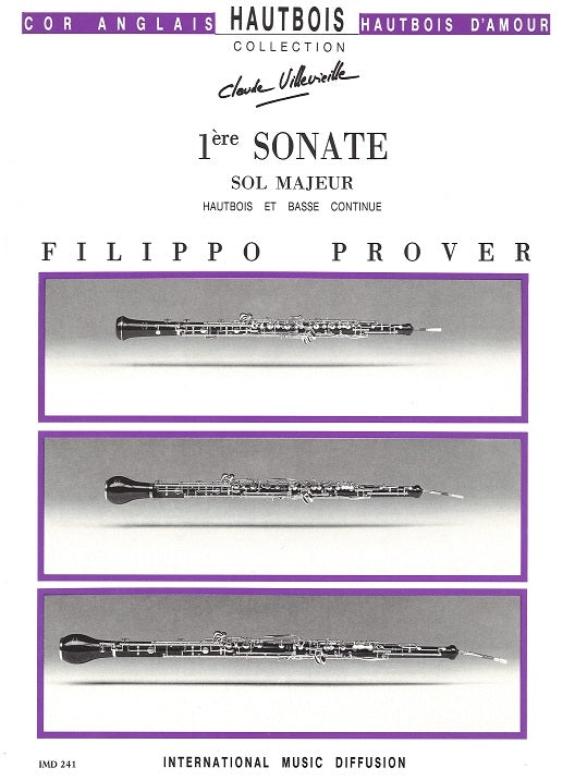 Prover, Sonate No. 1 en sol (Ob,Bc) (IMD (International Music Diffusion))