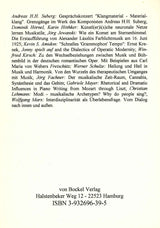 Grenzgange - Ubergange:Musikwissenschaft (von Bockel)