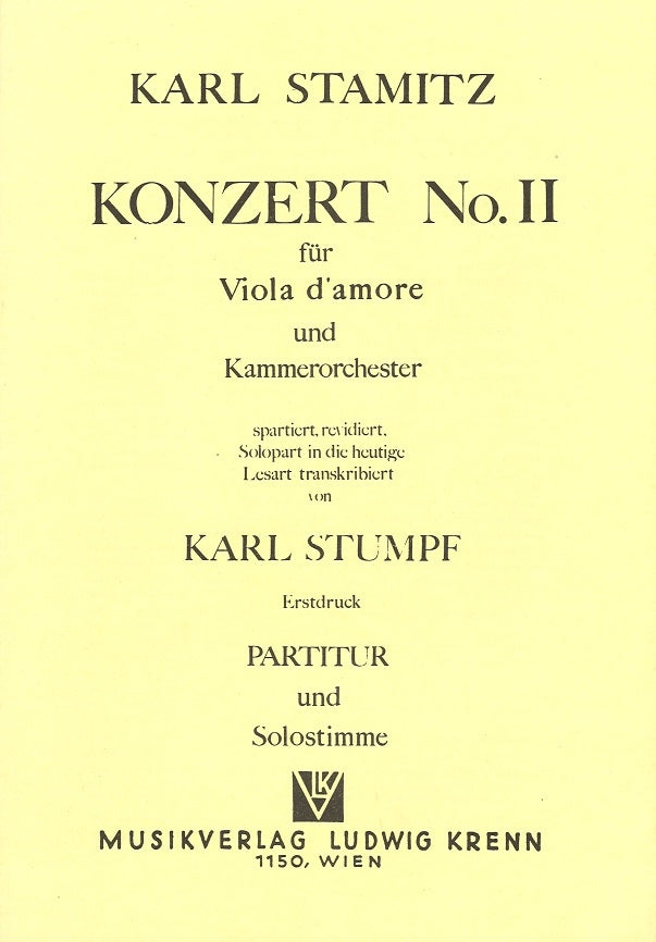 Stamitz, Concerto for Viola d'amore 2 (Krenn)