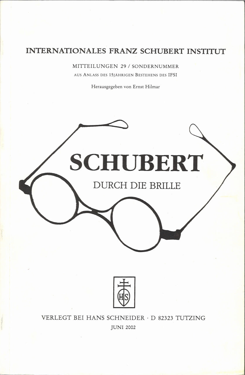 Schubert durch die Brille (Hans Scheider)