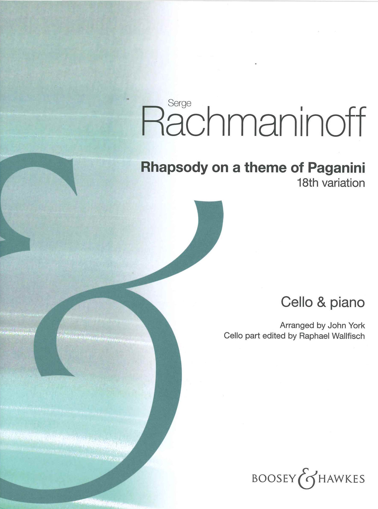 Rachmaninoff, 18th Variation (Vc,Pf) (Boosey)