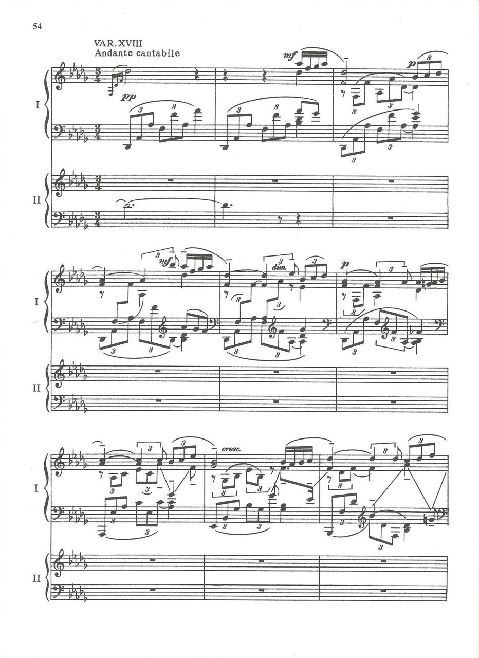 Rachmaninoff, Paganini Rhapsody 2-Pf Red (Boosey)