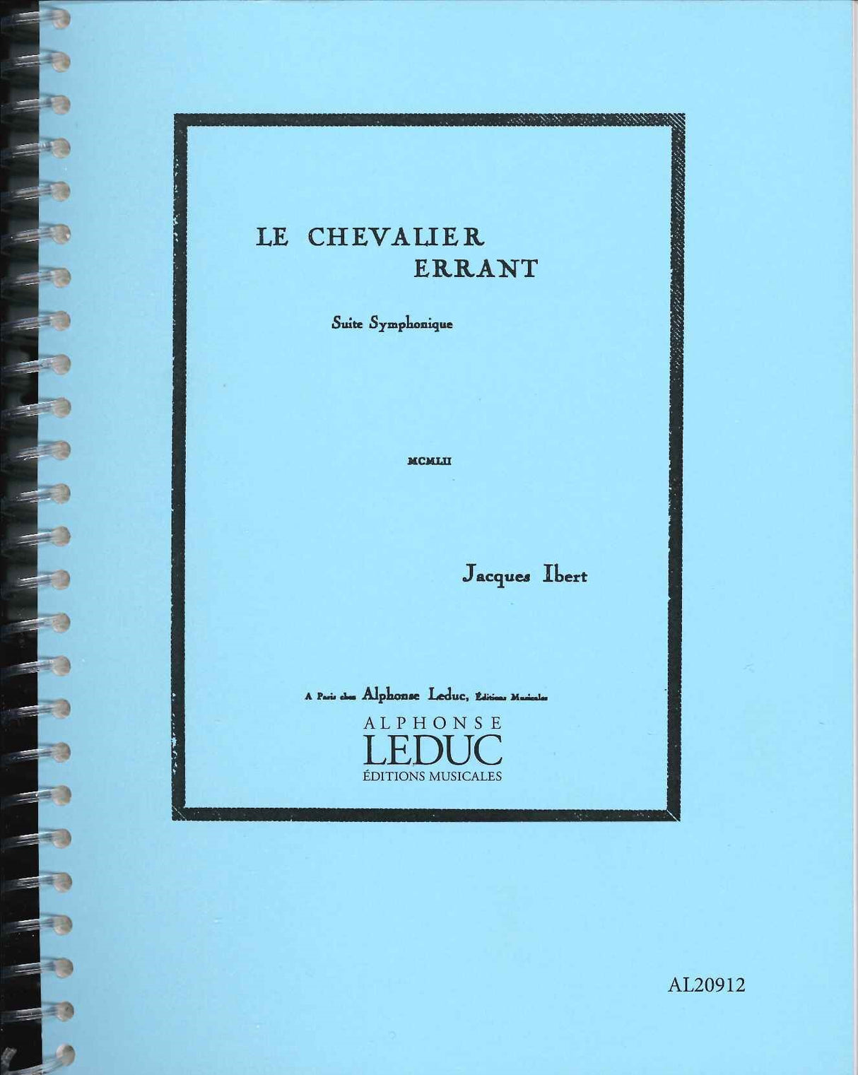 Ibert, Chevalier errant, Suite (1952) (Leduc)