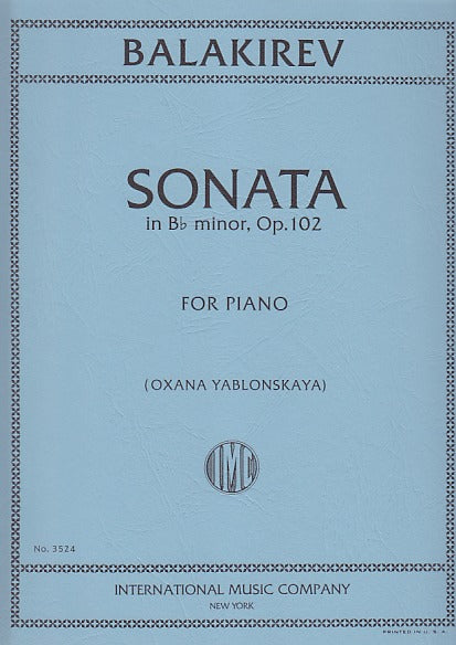 Balakirev, Sonata in b flat min. (IMC)