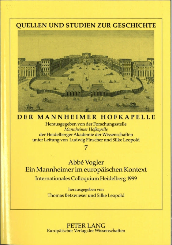 Betwieser, Abbe Vogler: Ein Mannheimer (Peter Lang)