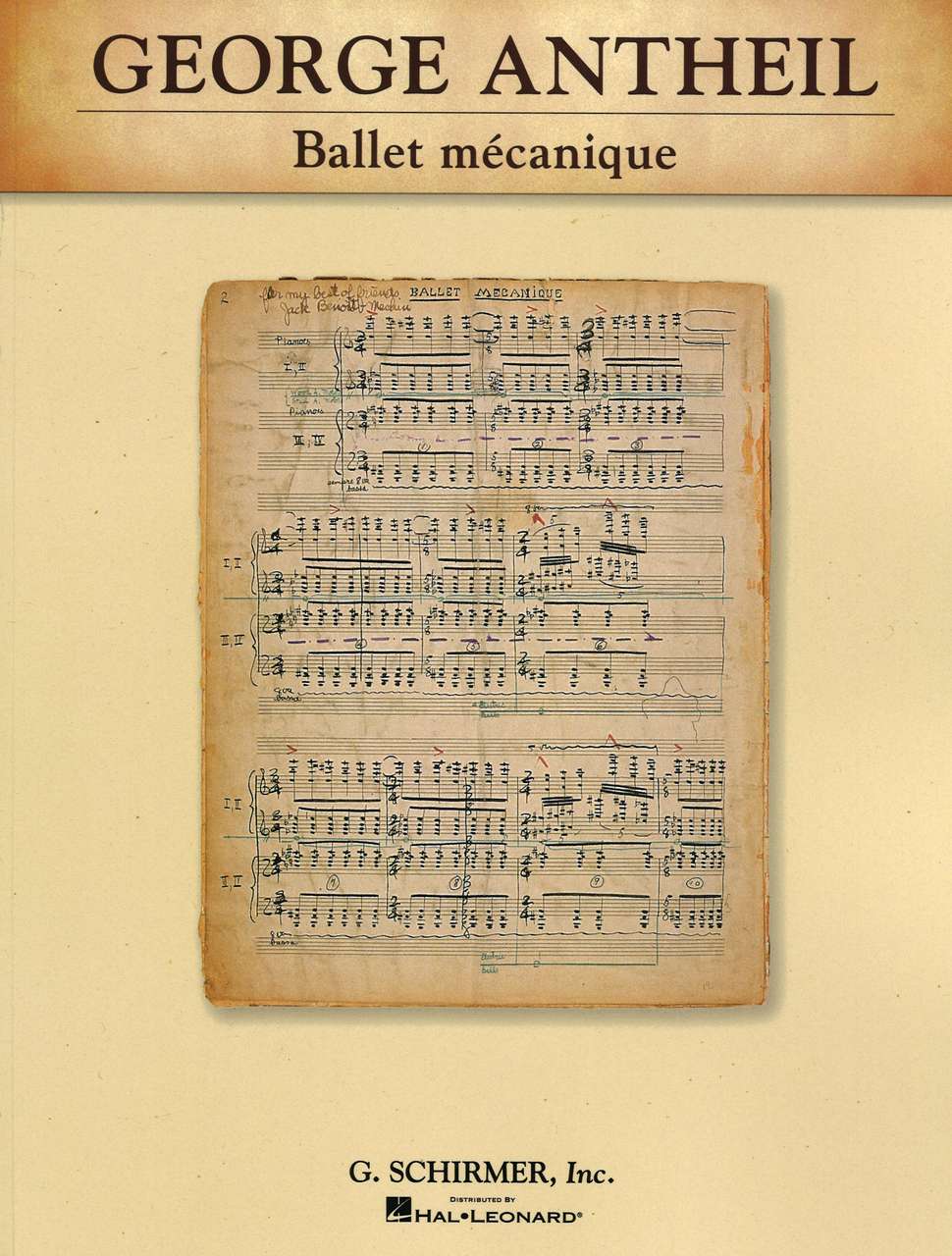 Antheil, Ballet mecanique (G.Schirmer)