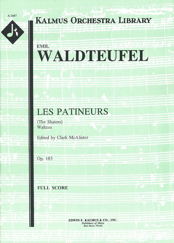 Waldteufel, Patineurs (Full Score) (E.F.Kalmus)