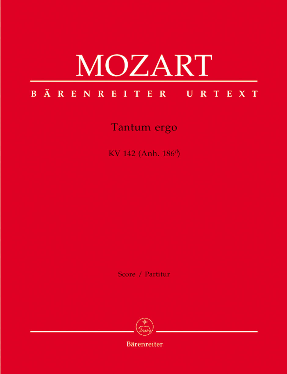 Mozart, Tantum ergo KV 142 (Partitur) (Barenreiter)