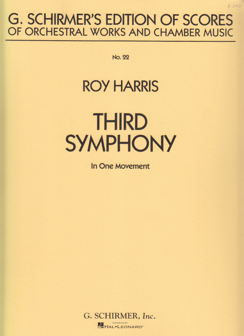 Harris, Symphony No. 3 in 1 Movement (G.Schirmer)