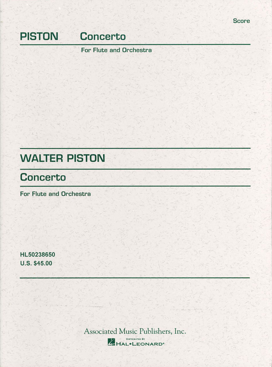Piston, Concerto for Flute (1971) (AMP)
