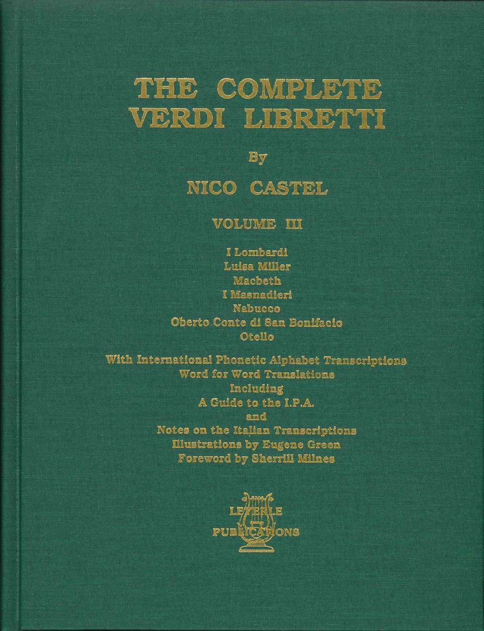 Castel, Complete Verdi Libretti 3 (Leyerle Publications)