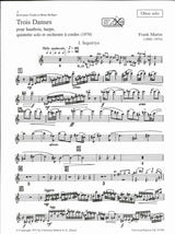 Martin, 3 Danses: Oboe part (Universal)