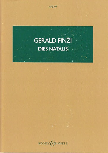 Finzi, Dies Natalis op. 8: Cantata (Boosey)