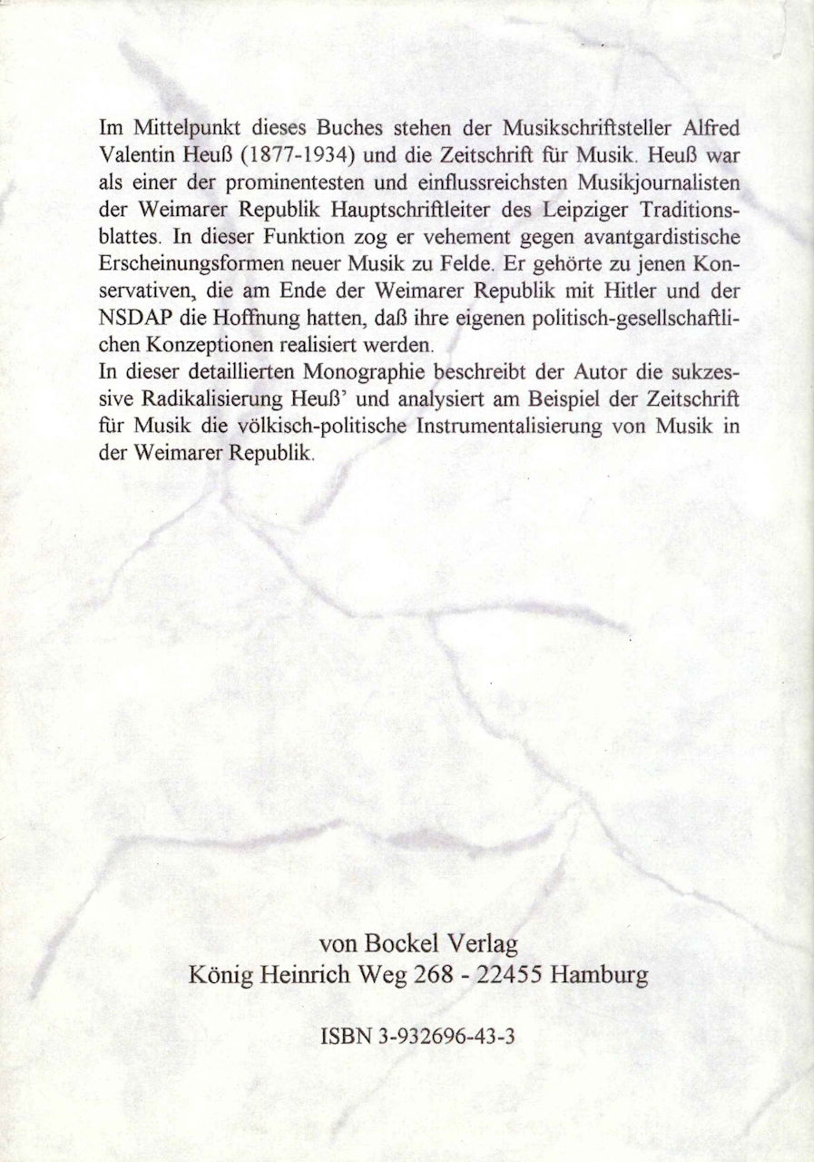 Hilmes, Streit ums 'Deutsche' (von Bockel)