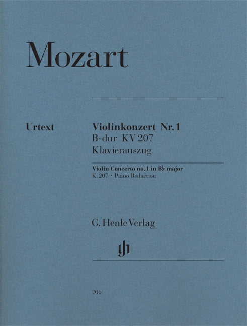 Mozart, Concerto KV 207 (No.1)(Seiffert (Henle)