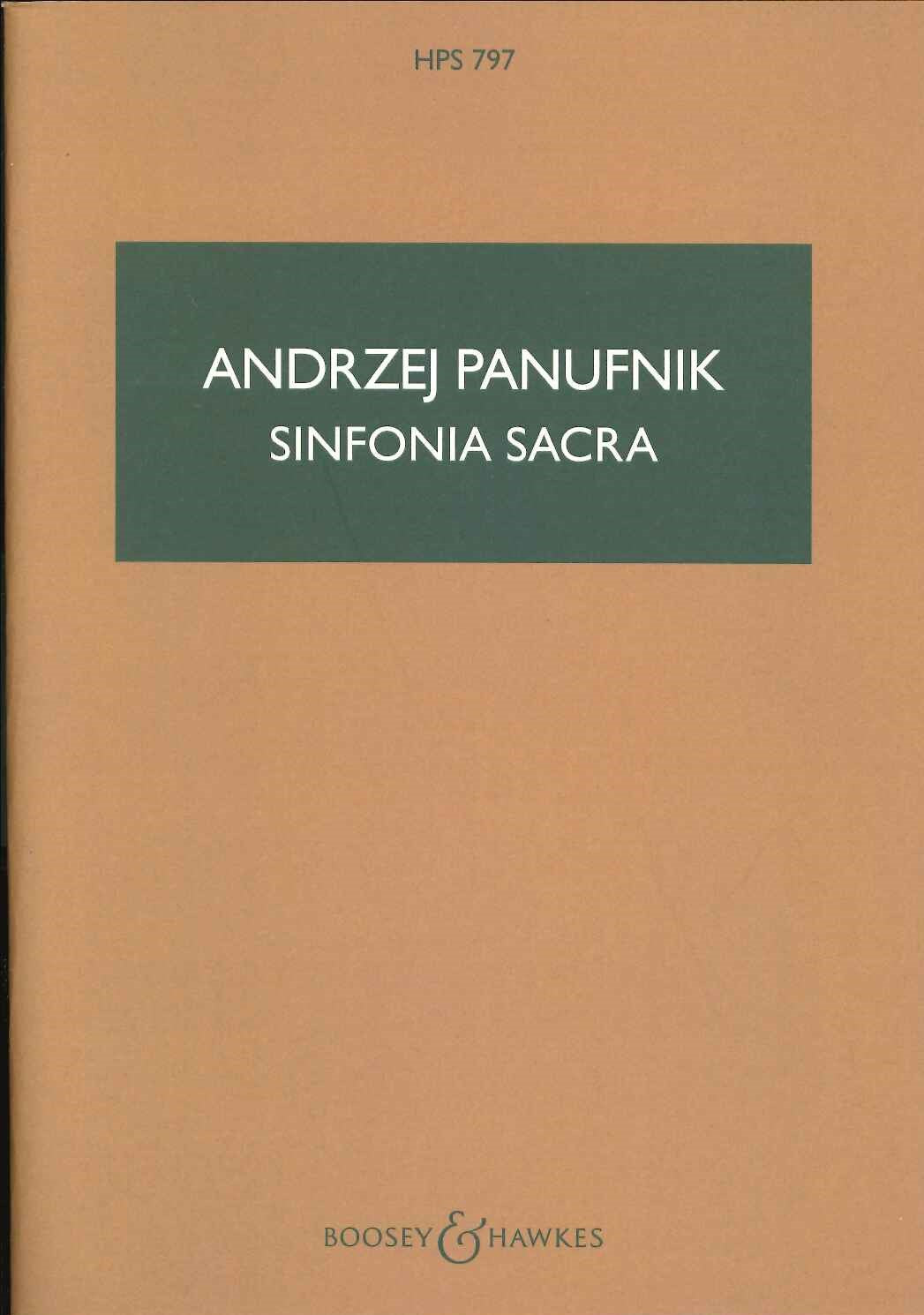 Panufnik, Sinfonia sacra: Symphony No. 3 (Boosey)