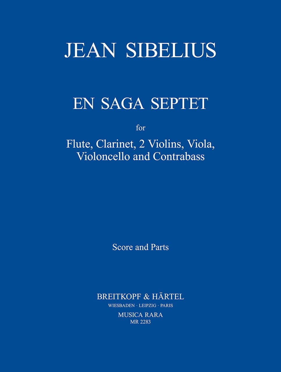 Sibelius, En Saga (Fl,Cl,2Vn,Va,Vc) (Musica Rara)