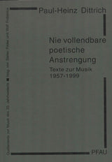 Dittrich, Nie Vollendbare Poetische (Pfau)