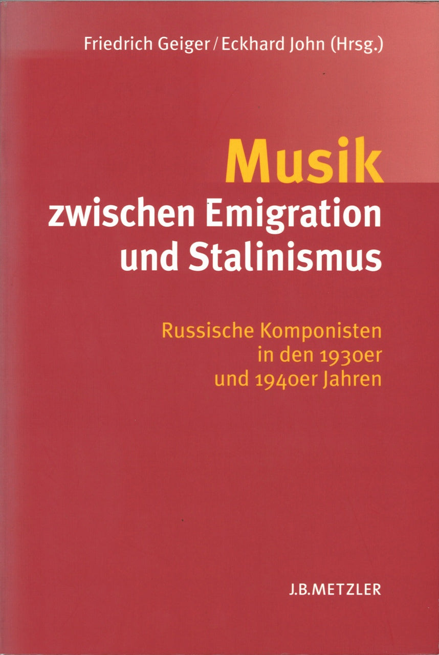 Geiger, Musik zwischen Emigration (Metzler)