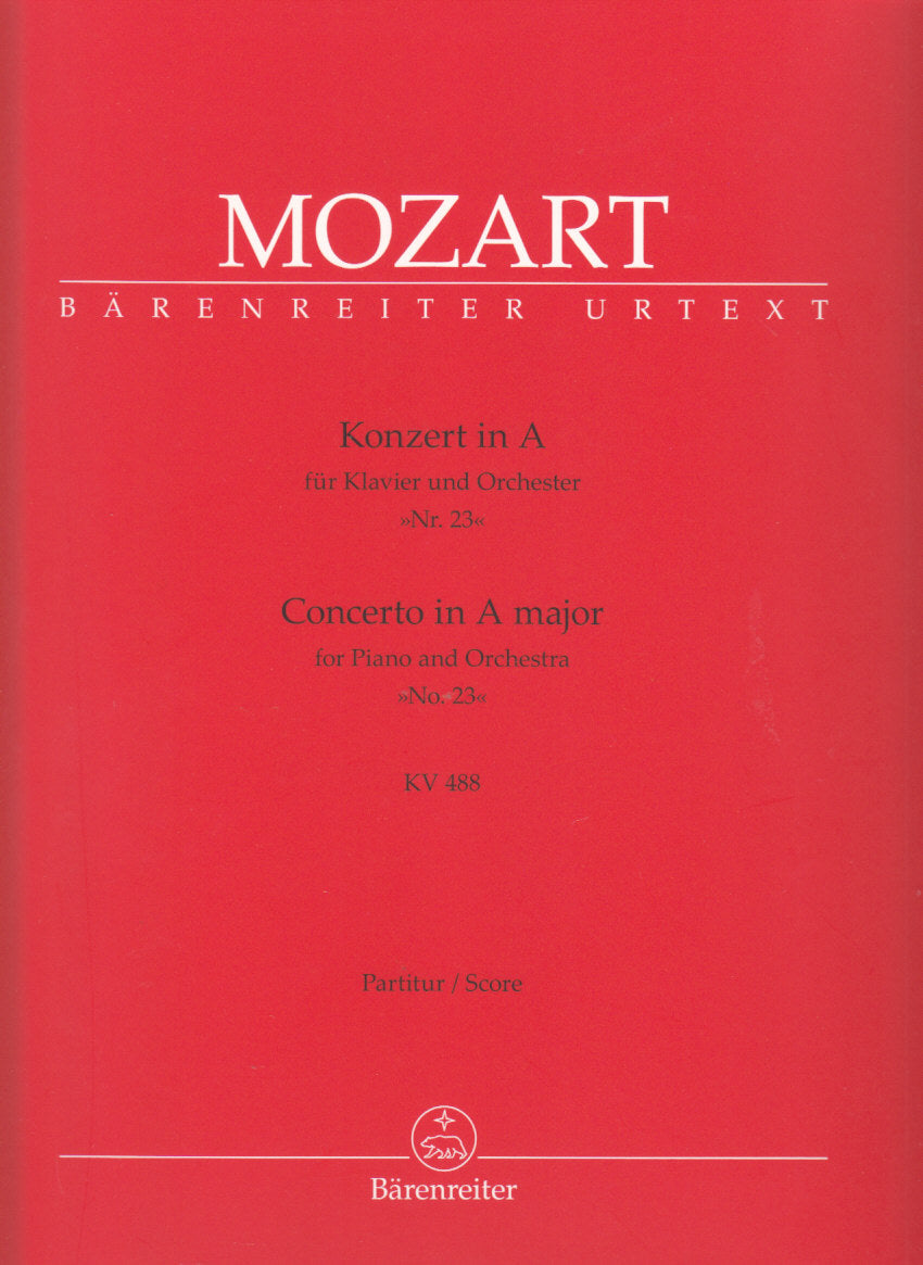 Mozart, Concerto KV 488 in A Partitur (Barenreiter)