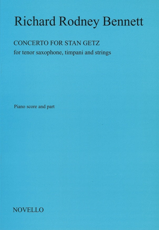 Bennett, Concerto Stan Getz (TSax,Pf) (Novello)