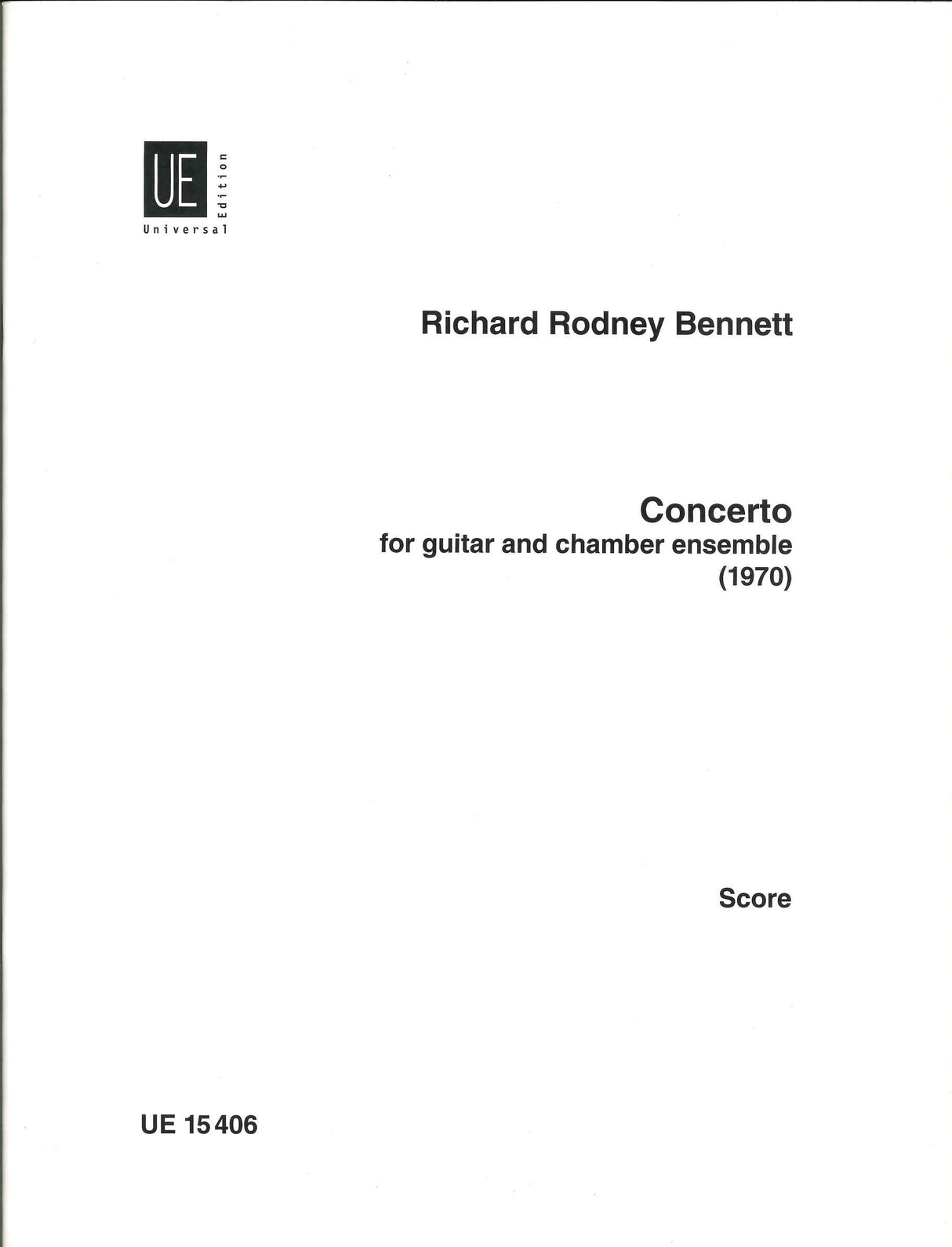 Bennett, Concerto for Guitar (Universal)
