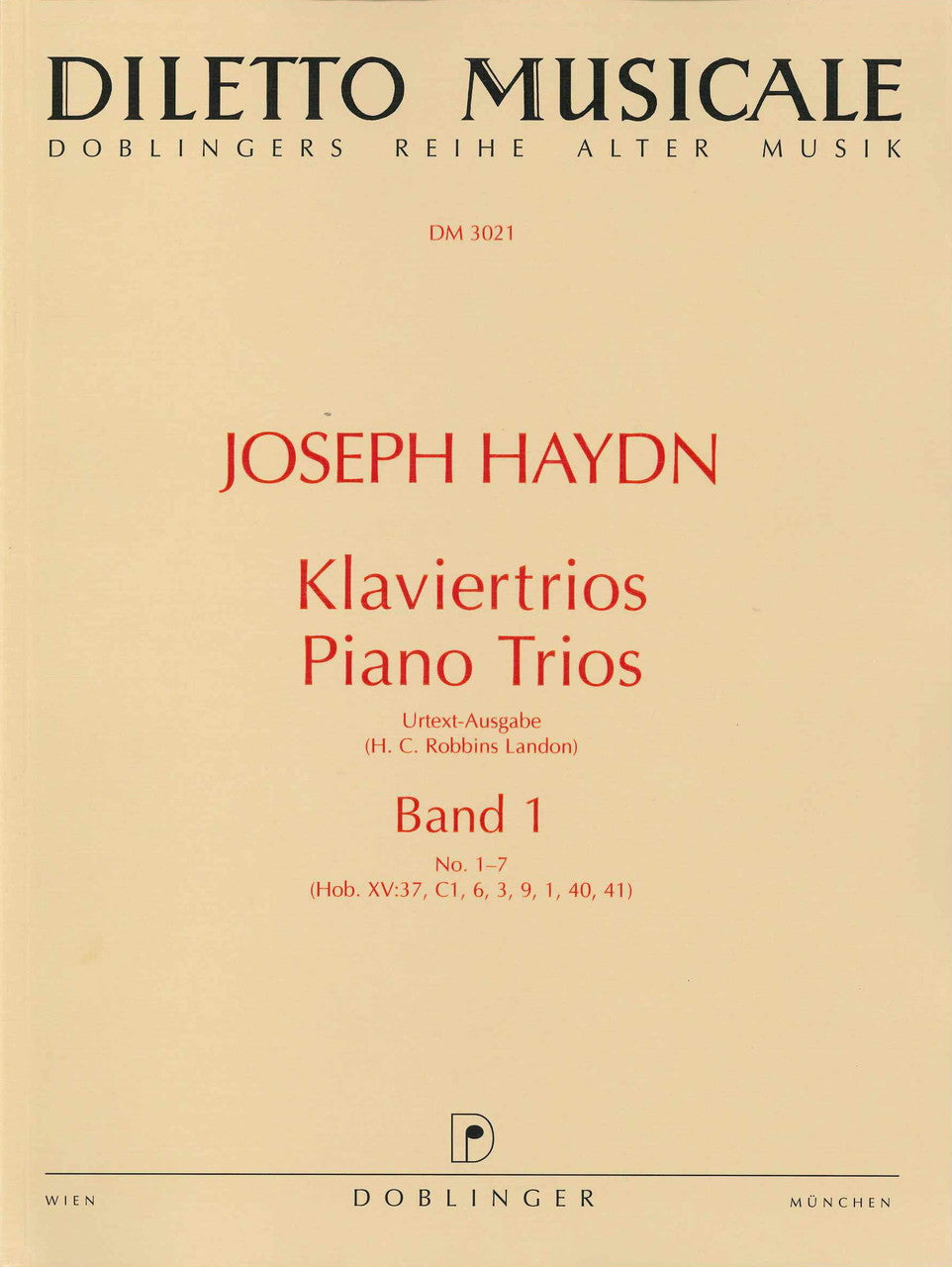 Haydn, Klaviertrios 1: No. 1-7 (Doblinger)