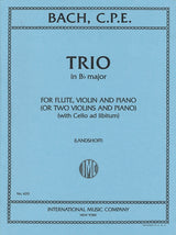Bach,C.P.E., Trio in Bb (Fl,Vn,Pf) (IMC)