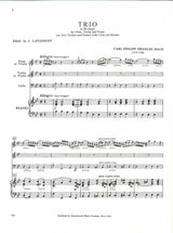 Bach,C.P.E., Trio in Bb (Fl,Vn,Pf) (IMC)