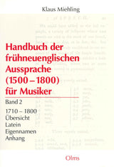 Handbuch der Fruhneuenglischen Aussprach (Olms)
