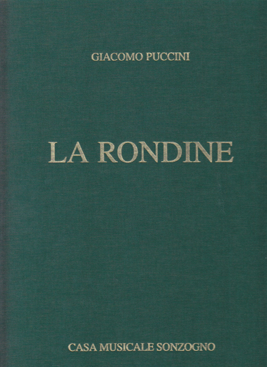 Puccini, Rondine [I] (Sonzogno)