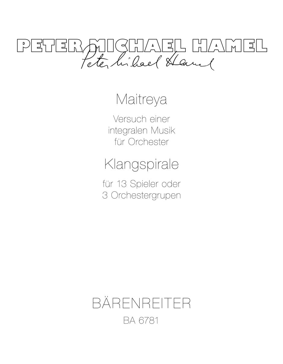 Hamel, Maitreya (Barenreiter)