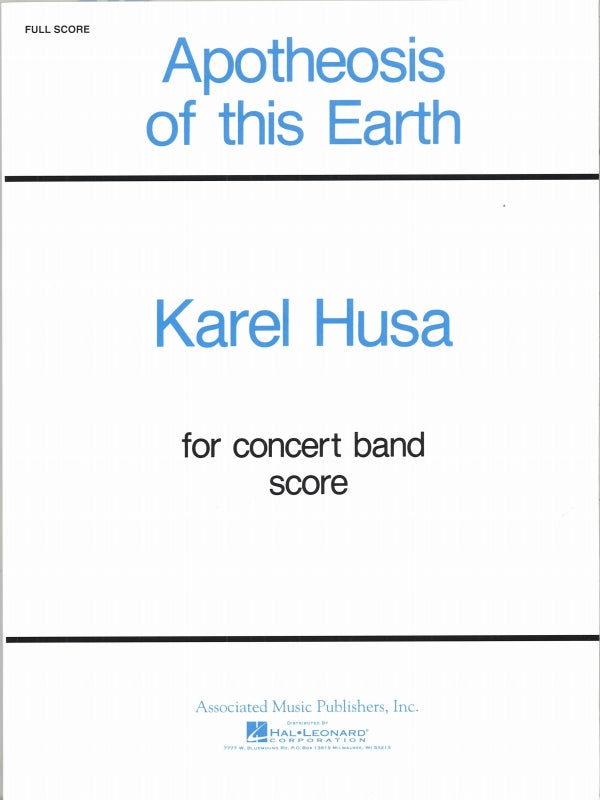 Husa, Apotheosis of this Earth (Score) (AMP)