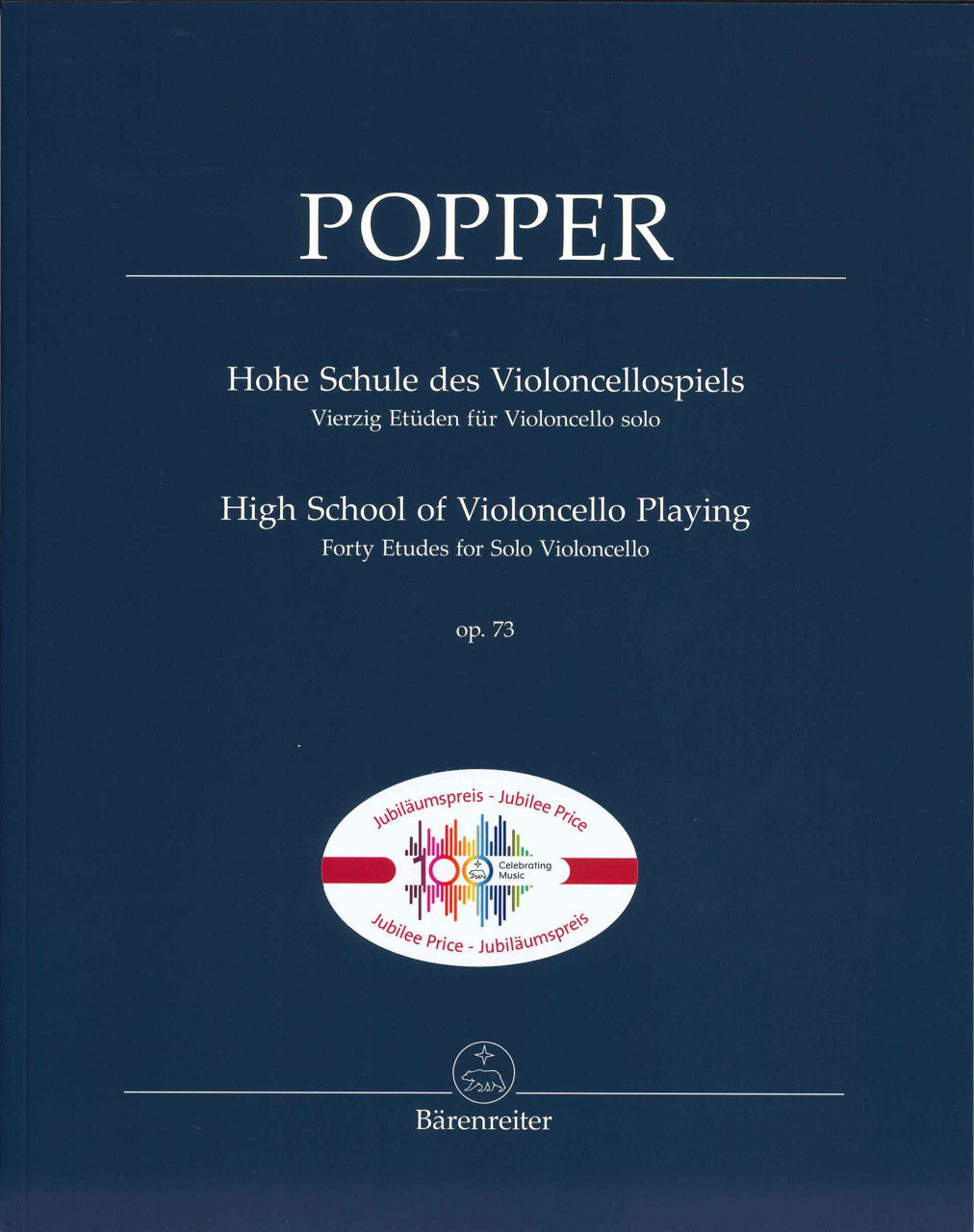 Popper, Hohe Schule: 40 Etuden op. 73 (Barenreiter)