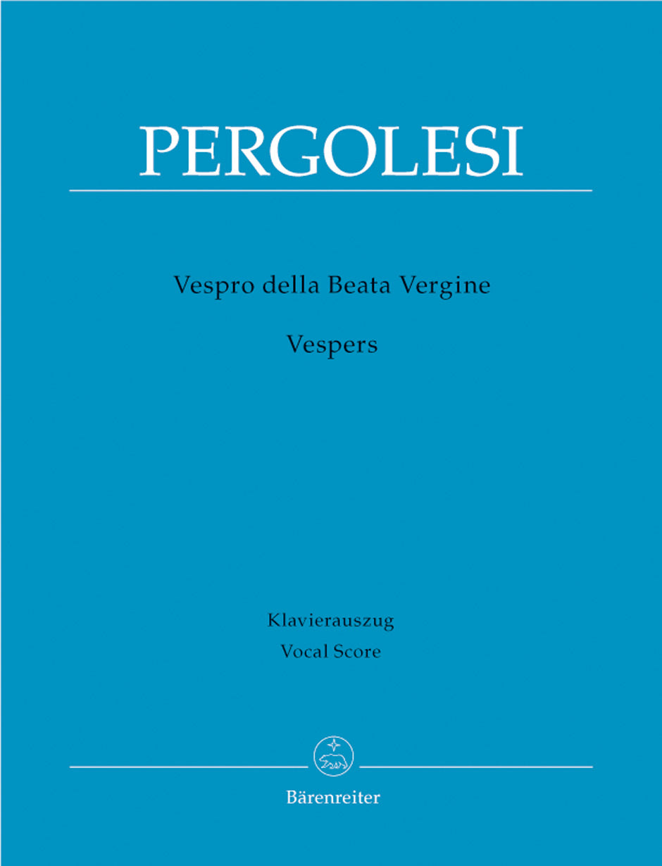 Pergolesi, Vespro della Beata Vergine (Barenreiter)