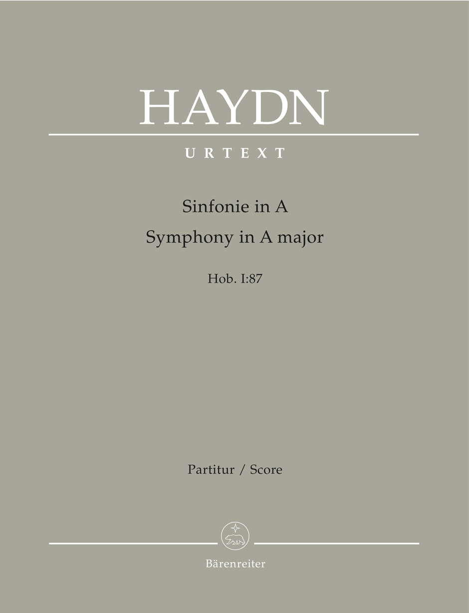 Haydn, Symphony No. 87 Full Score (Barenreiter)