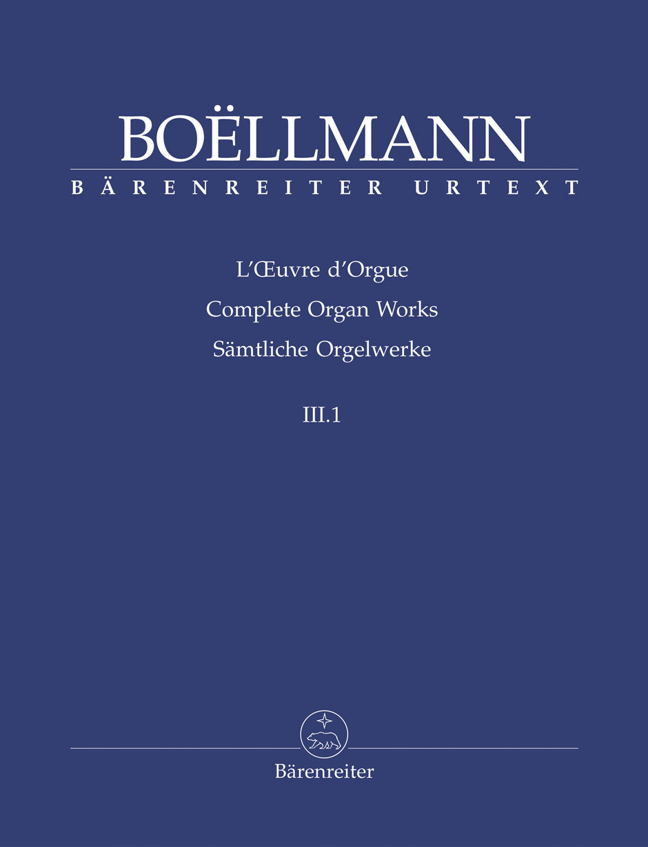 Boellmann, Oeuvre d'orgue 3/1: op. 29,30 (Barenreiter)