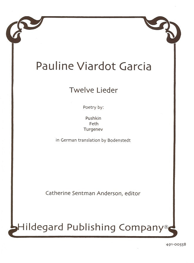 Viardot, 12 Lieder [G] (Hildegard Publishing)