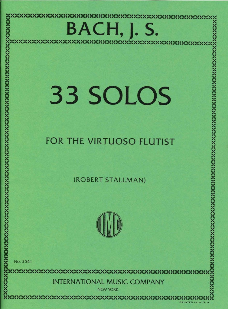 Bach, 33 Solos for the Virtuoso Flutist (IMC)