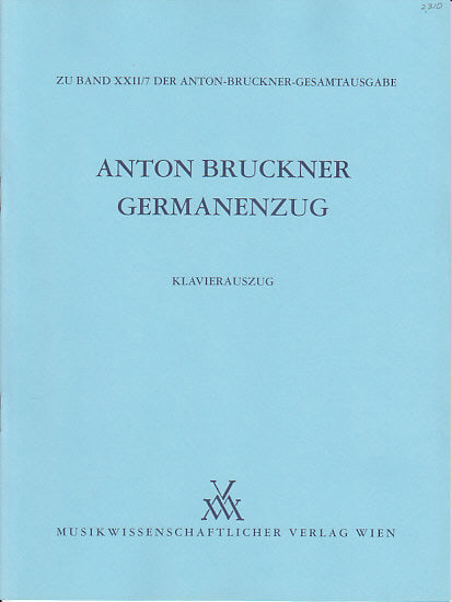 Bruckner, Germanenzug (Musikwissenschaftlicher Verlag)