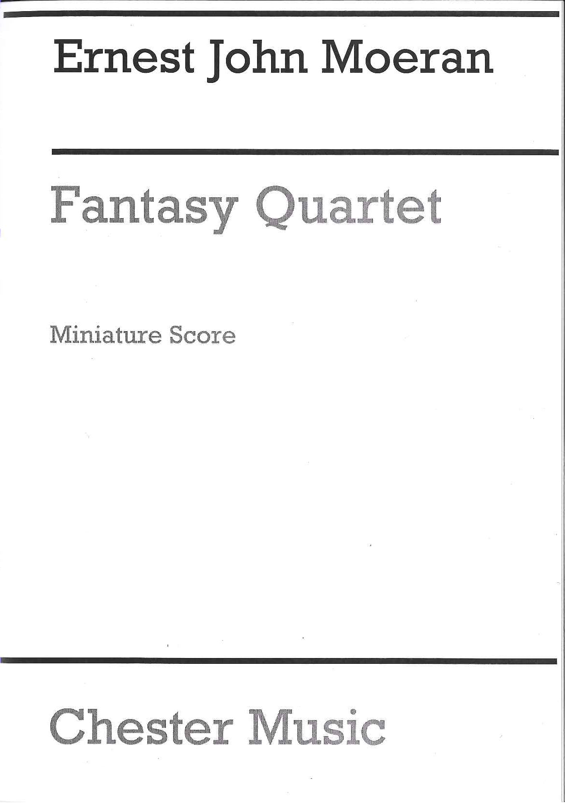 Moeran, Fantasy Quartet (Ob,Vn,Va,Vc) (Chester)
