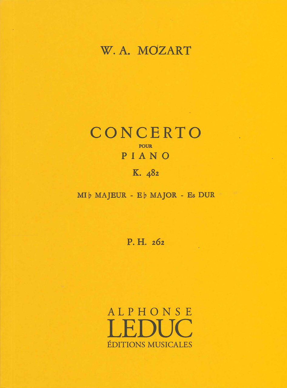 Mozart, Concerto for Piano KV 482 in Eb (Heugel)