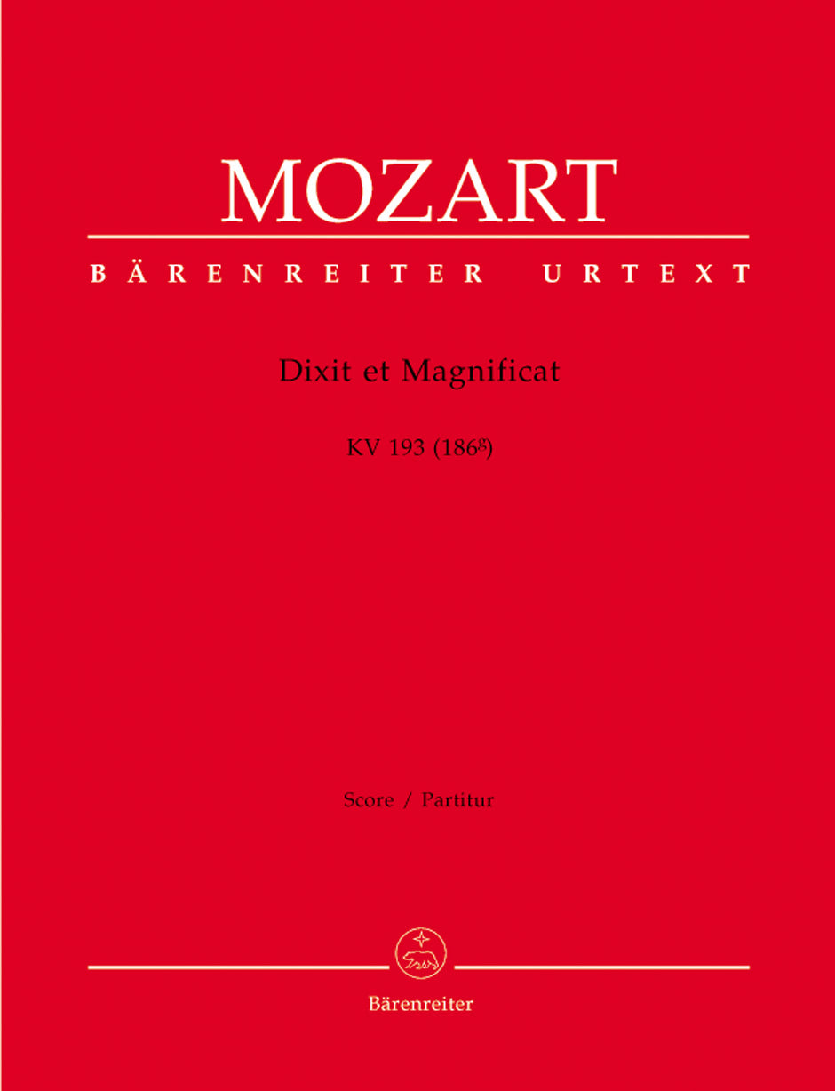 Mozart, Dixit, Magnificat K 193 Full Scr (Barenreiter)