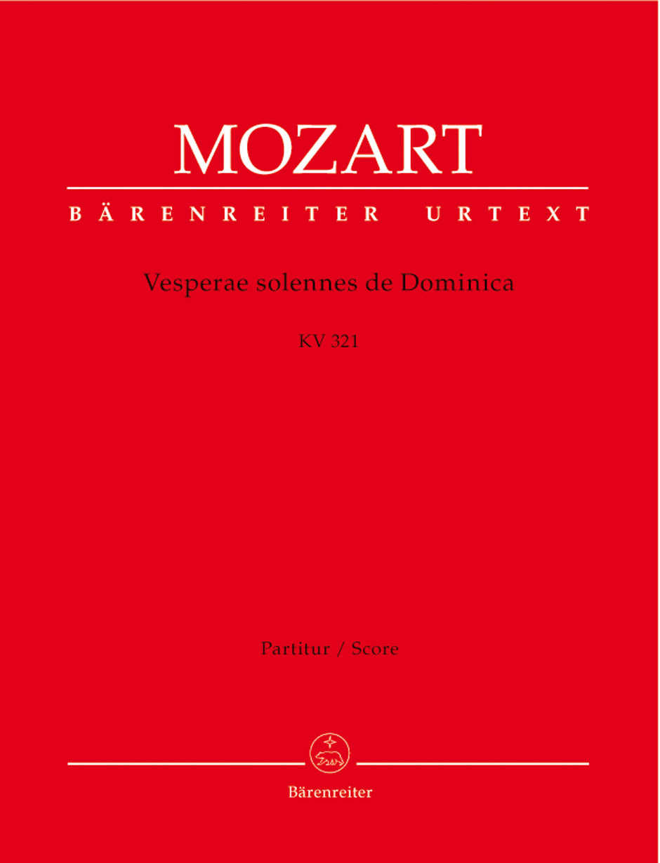 Mozart, Vesperae KV 321 (Partitur) (Barenreiter)